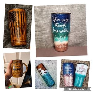 Custom tumblers, badge reels, T-shirt’s, and more.